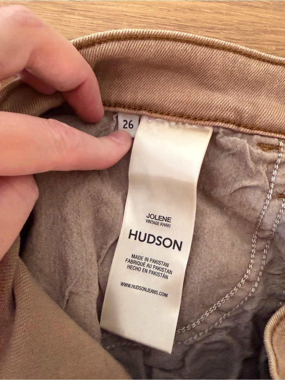Hudson Jolene Wide Leg High Rise Jeans Brown Womens - Size 26 - Picture 11 of 11